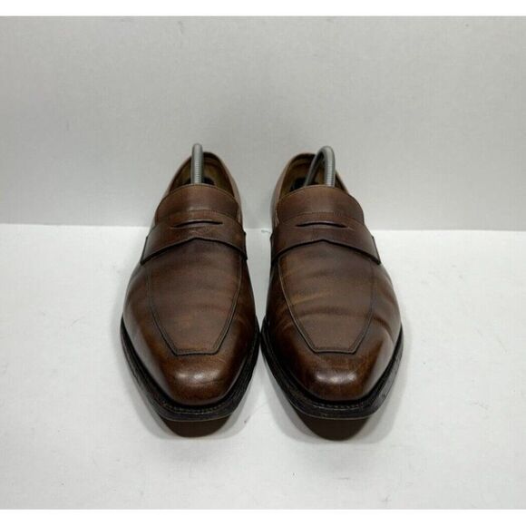Classic Brown Leather Loafers - Picture 2 of 8